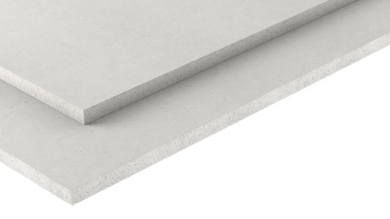 Zwei fermacell platten wasserfest, ideal für Feuchträume.