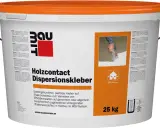 Baumit Holzcontact Dispersionskleber: pastöser Kleber zum Verkleben von EPS-Dämmplatten. Ideal zum Styropor kleben im Holzbau, innen und außen. 25 kg.